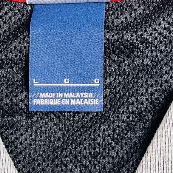 Nike AV-15 Jersey Mens L Gray Full Zip V-Neck Fleece Baseball Style Y2K Sporty - Picture 12 of 15